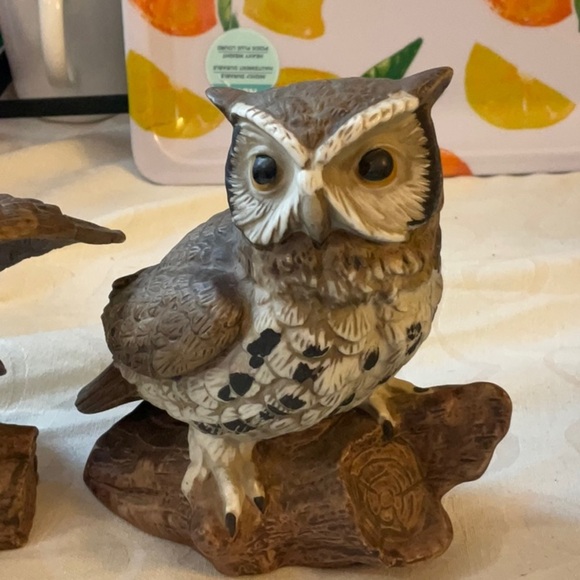 Set of 2 vintage Japan owl figurines - Picture 3 of 6